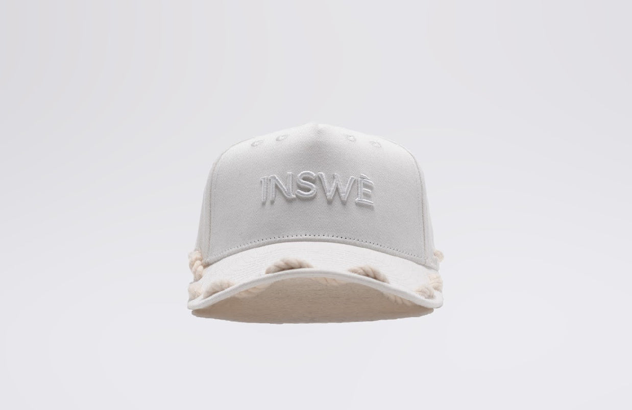 white rope cap