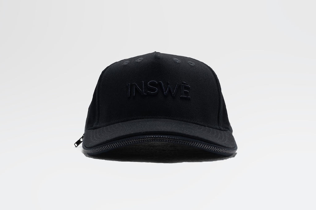 black zipper cap