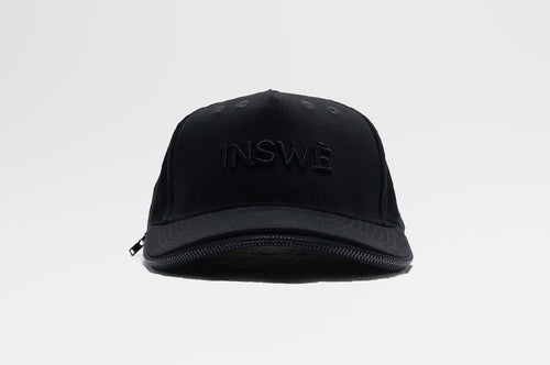 black zipper cap