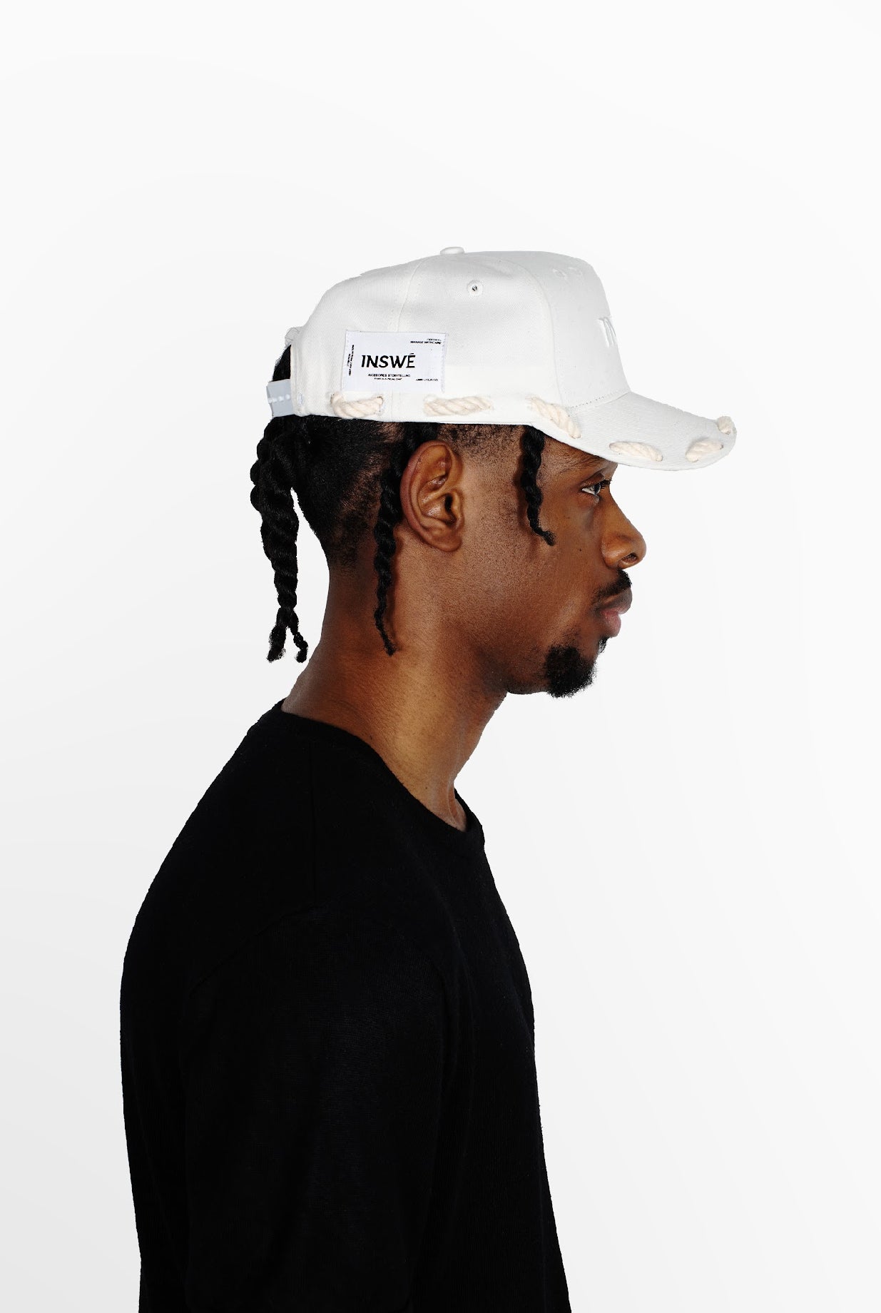 white rope cap