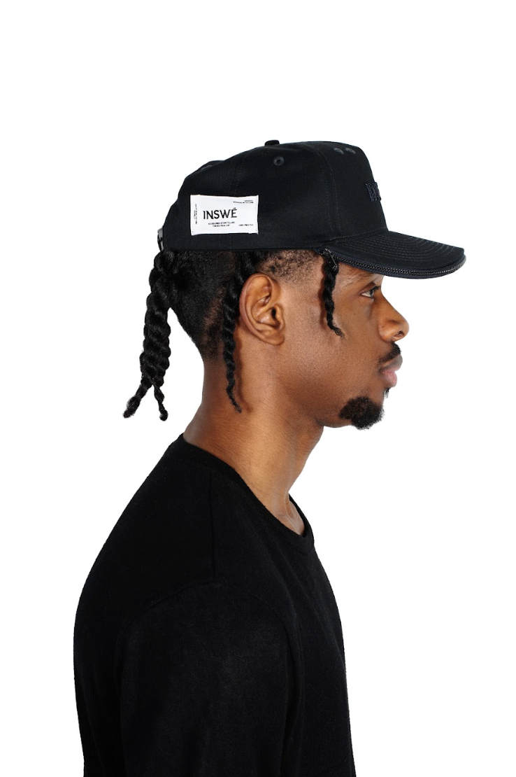 black zipper cap